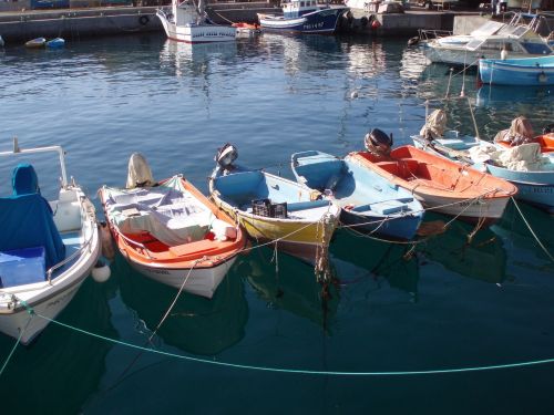 boats fishing boats sea