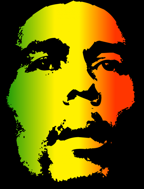 bob marley reggae face
