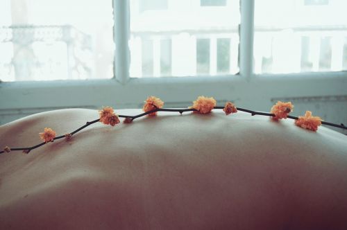 body flowers art