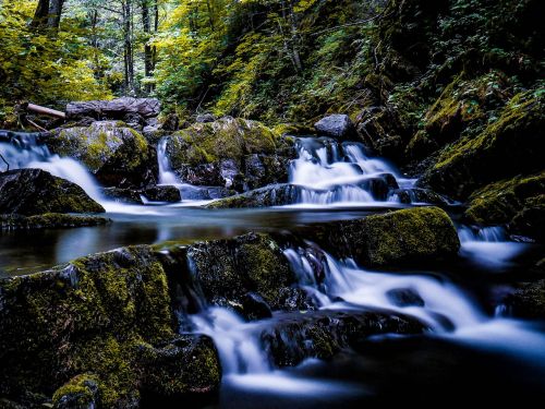 body of water river cascade