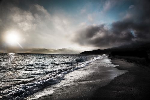 body of water storm sea