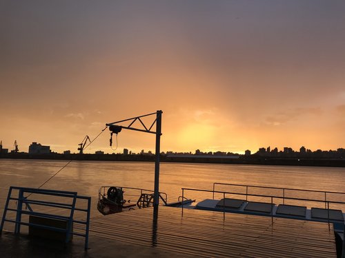 body of water  sunset  pier