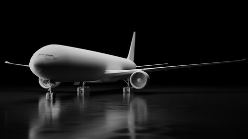 boeing 777-300  rendering  aircraft