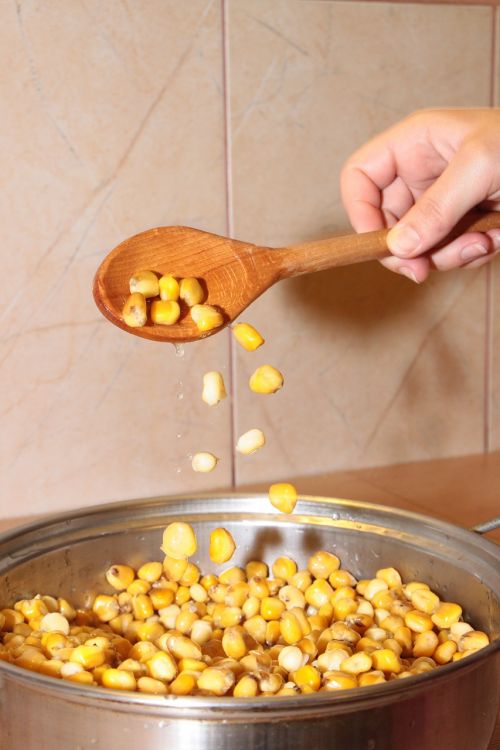 boiled cereals corn