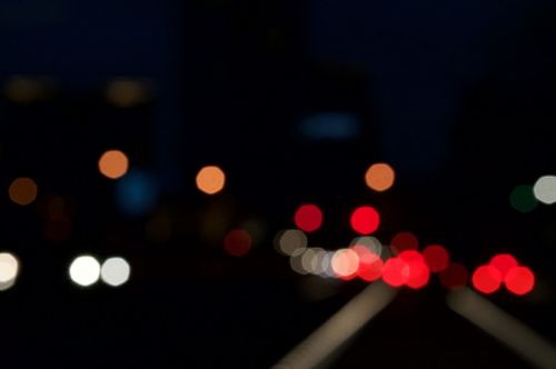 bokeh background city lights