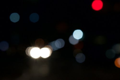 bokeh background city lights