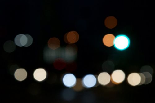 bokeh background city lights