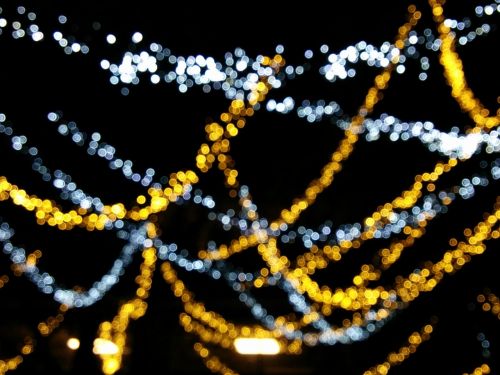 bokeh lights festive