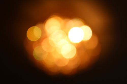 bokeh blur orange