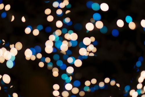 bokeh lights night