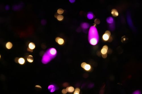 bokeh lights christmas