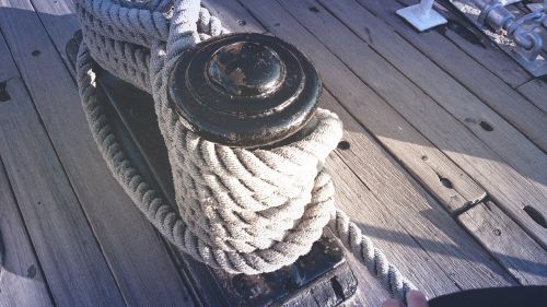 bollard deck rope