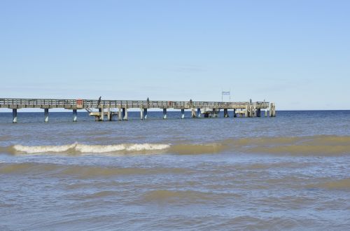 boltenhagen sea bridge baltic sea