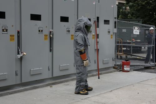bomb suit electricity danger