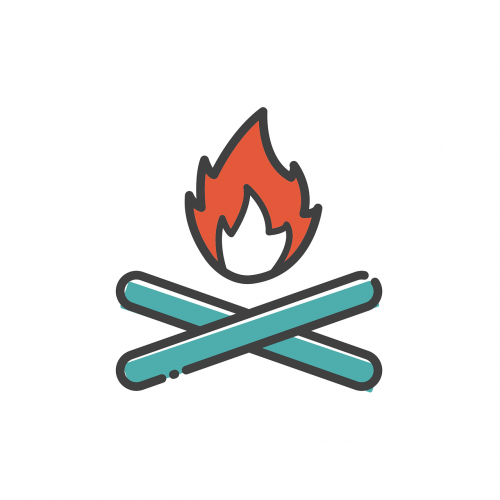 bonfire icon sign