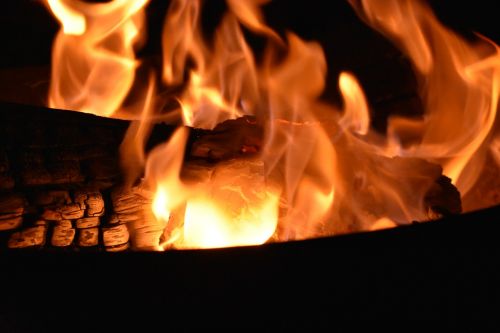 bonfire campfire fire