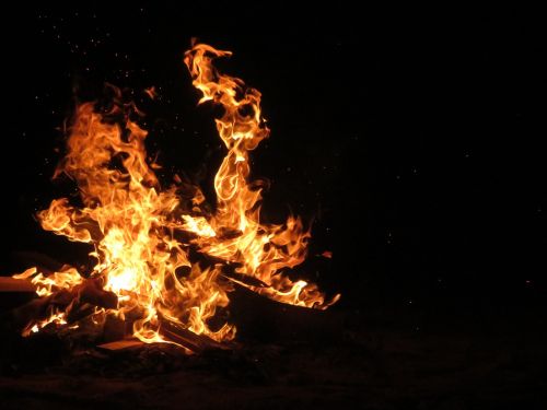 bonfire night fire light