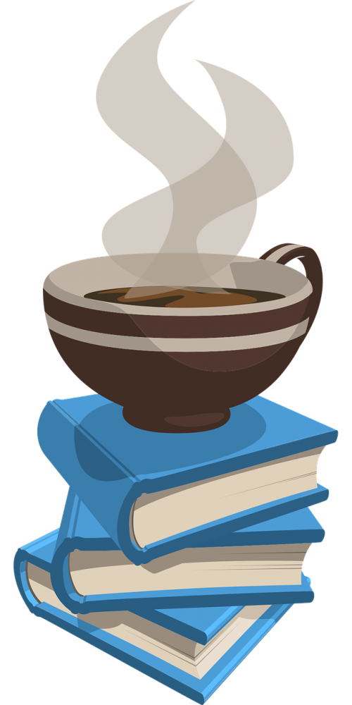 book coffee cup