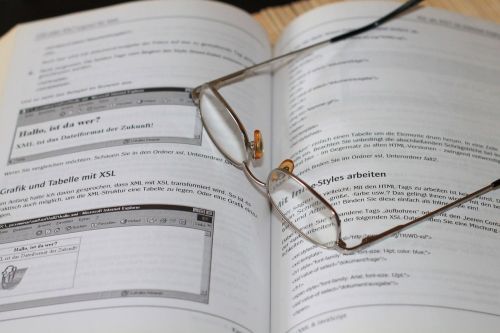 book glasses read