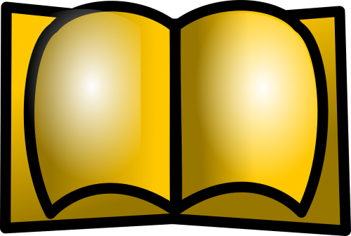 book open gold