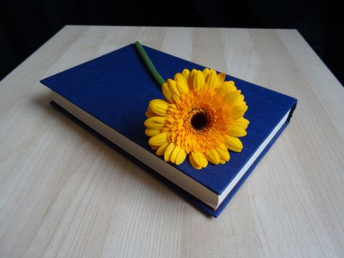 book read flower