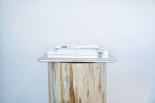 book wooden table