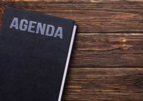 book agenda table