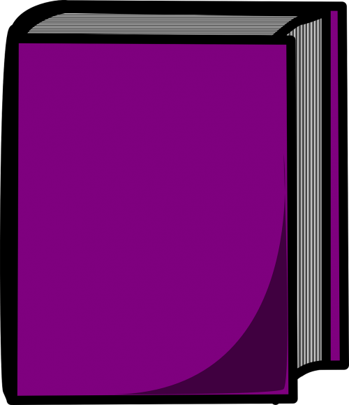 book closed purple