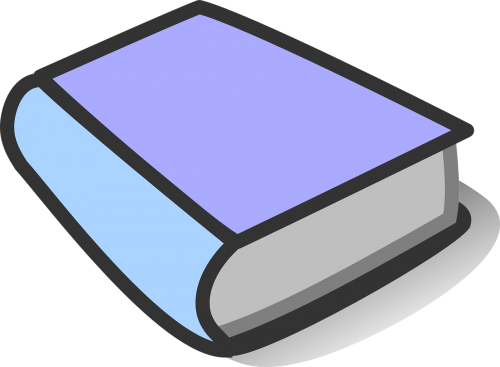 book purple blue