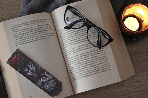 book  glasses  candle