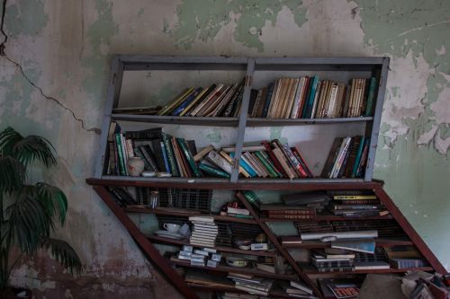 bookcase book shelf old