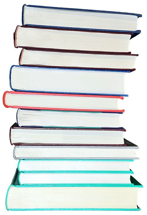 books book stack isolated