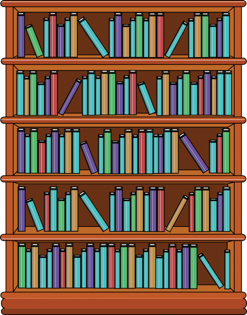 bookshelf books library