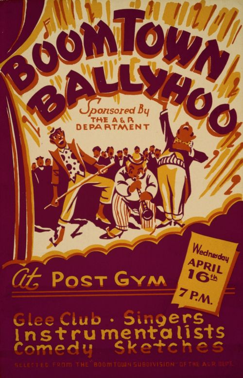 Boomtown Comedy Vintage Poster
