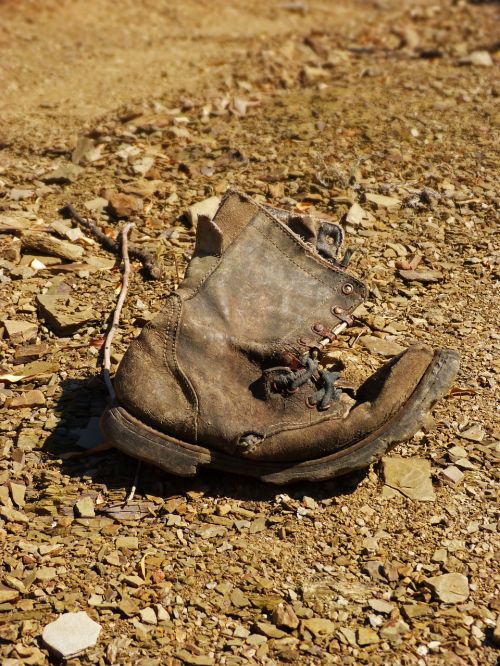 boot old abandoned