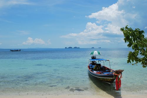 boot beach sea