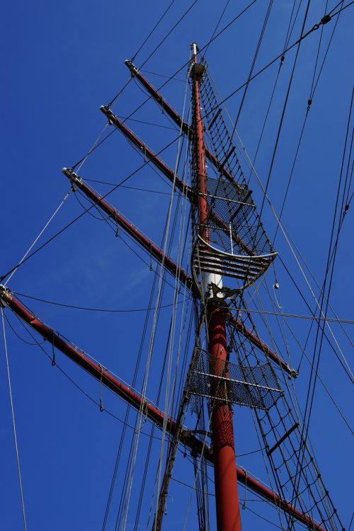 boot sailing boat rigging