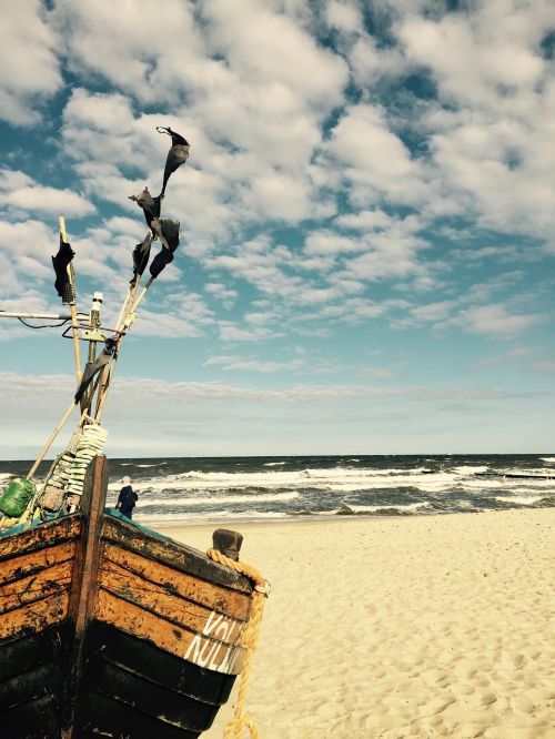 boot baltic sea beach