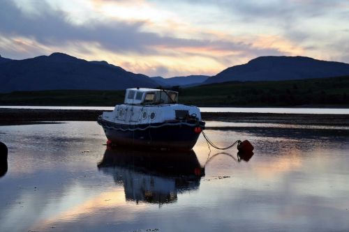 boot anchorage sunset