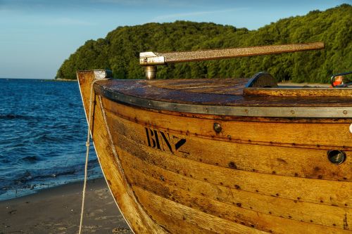 boot binz abendstimmung