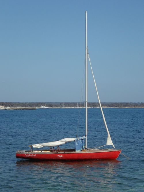 boot sailing boat anchor