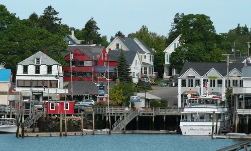 boothbay harbor  small town  maine