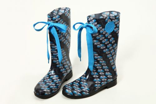boots rain boots ribbon