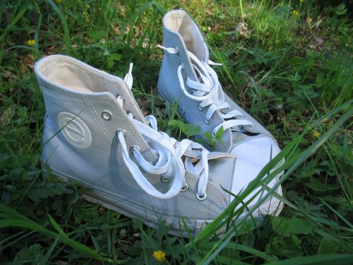 boots summer grass