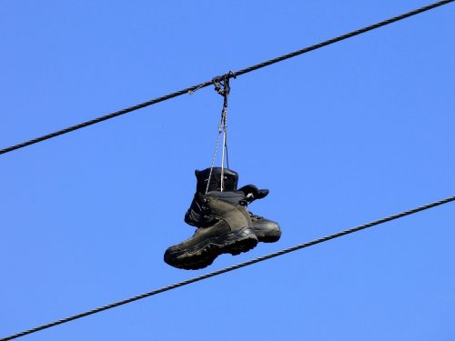 boots power line high up