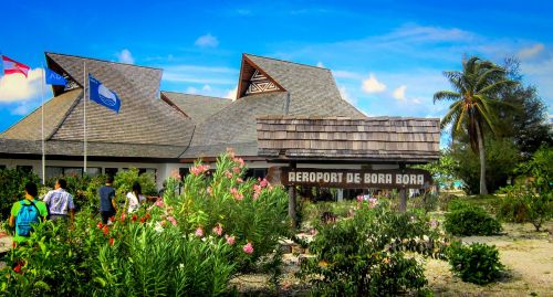 bora bora airport landscape vacation