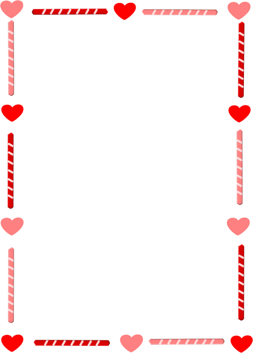 border candy heart