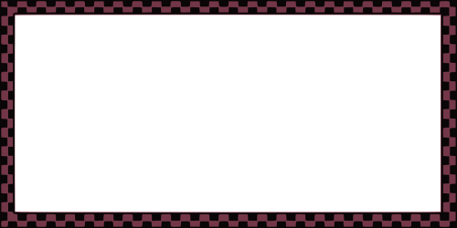 border checkered burgundy