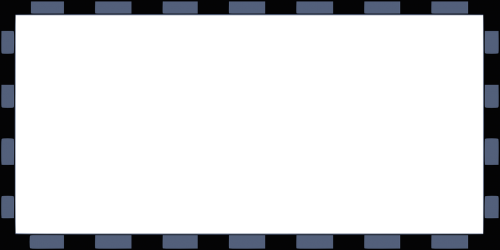 border rectangular blue