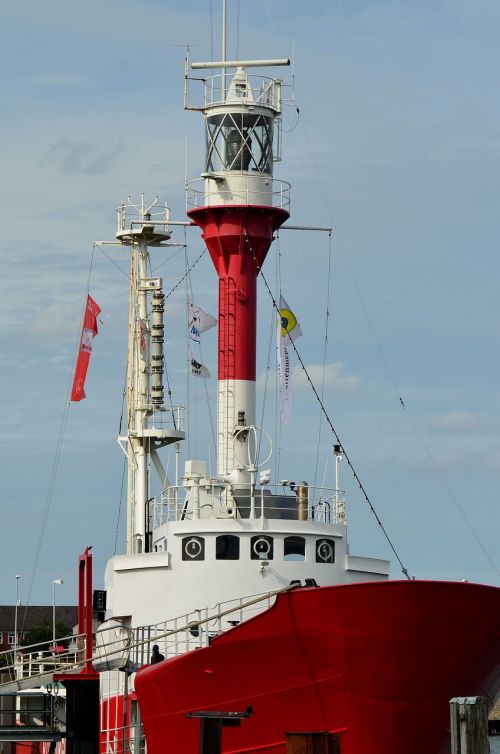 borkum lightship floating lighthouse